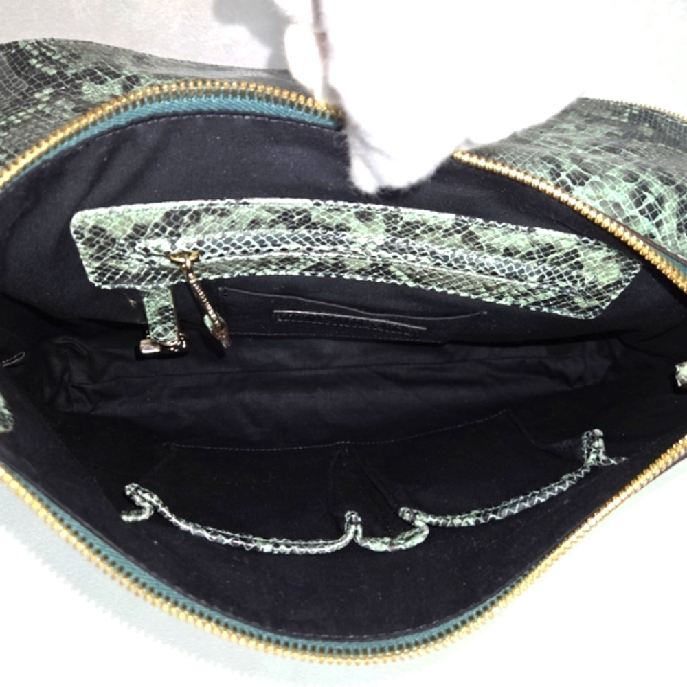 EUC Rebecca Minkoff Collection Limited Edition Cali Green Python - Picture 10 of 15